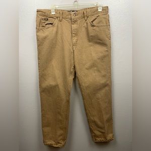 Lee mens tan jeans khakis 42x30 big and tall pants